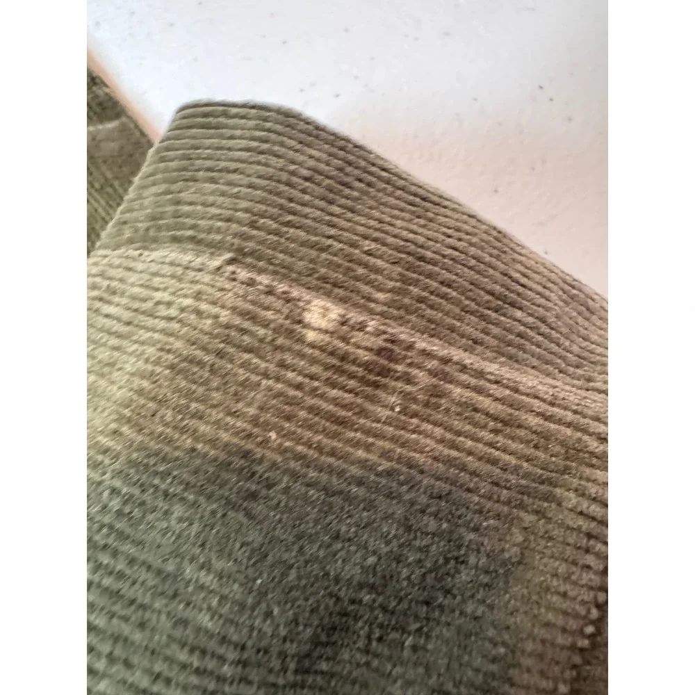 APIECE APART Slim Martson Corduroy‎ Pants High Waisted Olive Green Sz 4 Academia